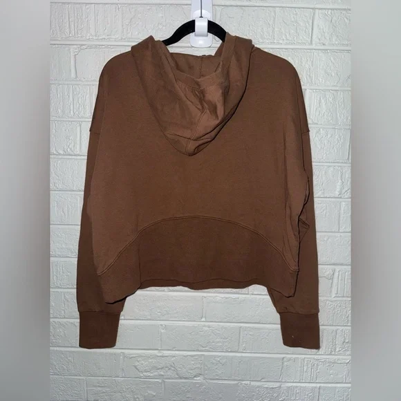 NWT JOYLAB women’s French Terry 1/2 Zip Hooded Pullover Sweatshirt M & XL  ✨ - Picture 7 of 8